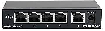 REYEE 5-Port Gigabit unmanaged Switch, 5 Gigabit RJ45 Ports, Steel Case Marke