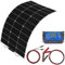 Flexible Solarpanel Kit 100W 12V Monocrystalline Solarmodul 10A Solar Laderegler für Auto, RV, Boot, Wohnwagen, Hause Dach 12v Solar Ladegerät(100W solarpanel kit)