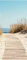 wandmotiv24 Türtapete Holz-Weg an den Strand, Gräser, Meer 70 x 200cm (B x H) - Dekorfolie selbstklebend Sticker für Türen, Türfolie, Aufkleber, M1143