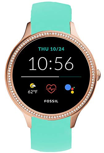 onetuo Compatible for Fossil Women Gen 5E Band, Sport Silicone Replacement Strap Compatible for Fossil Women's Gen 5E 42mm Smartwatch (Green)