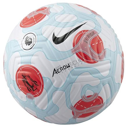 Nike Pl Flight 3Rd-Sp22 Fußball für Erwachsene, Unisex, White/Baltic Blue/Laser Crimson/Bla, 5