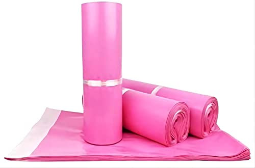 Sipobuy 100PCS Mailing Post Express Taschen, PE Material Dichtung Pack Verpackung Porto Mail Säcke Umschläge Mailer, Wasserdicht Und Feuchtigkeit-beweis (Pink, 20X30cm / 8X12in)
