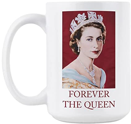 Tasse Queen Elizabeth II | Tasse à café en la reine d'Angleterre | Décorations commémoratives la reine britannique, décorations britanniques
