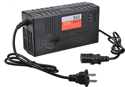 Wresetly 60V 20AH Cargador de batería de 6 LED Pantalla para Rueda de Patinete Batería de Plomo Accesorios Eléctricos