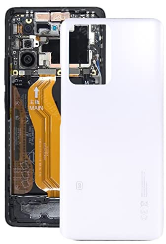 Repairparts Glas-Akku-Rückseitenabdeckung for Xiaomi 11T/11T Pro (Weiß) (Blau) (Grau) (Color : White)