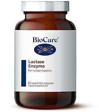 BioCare Lactase Enzyme | High Potency, Suitable for Vegetarians & Vegans - 60 Capsules
