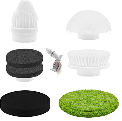 6 Replacement Cleaning brush heads for electronic rechargeable brush for Cleaning Bathroom, Household, Tile, Tub, Shower, Floor