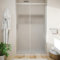 Box Doccia Nicchia 100cm Apertura Scorrevole Vetro Temperato Opaco 6mm Trattamento Anticalcalcare Maniglia in Acciaio Inox 304 h190cm mod. Tenerife