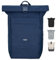 LARKSON Rucksack Damen Herren Blau - No 4 - Rolltop Backpack mit Laptopfach Uni, Arbeit & Fahrrad - Großer Reiserucksack - Wasserabweisend