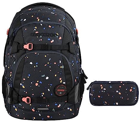 coocazoo MATE Schulrucksack-Set 2tlg inkl. Schlamperbox (Sprinkled Candy)