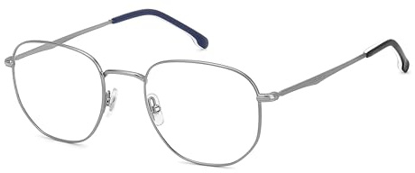 Carrera Brille mit Sehstärke für Herren optional mit Sonnenbrillentönung oder Blaulichtfilter, Rechteckig, gefertigt aus Metall (inklusive Brillenetui)