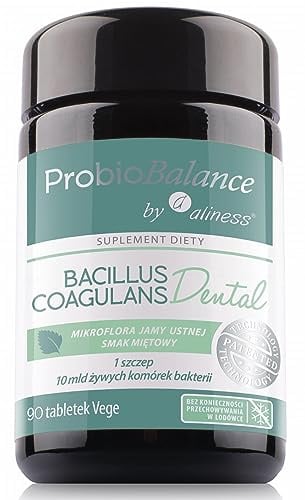 ProbioBALANCE by Aliness - Dental - Bacillus Coagulans - Orale Mikroflora - 1 Stamm mit 10 Milliarden lebensfähigen Bakterienzellen - 90 Lutschtabletten - Geschmack: Minze