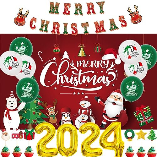 Weihnachten Luftballons Merry Christmas Ballons Rot Grün Weihnachtsballons Weihnachtsdeko Luftballons girlande Latex Weihnachts Ballons Merry Christmas Banner Weihnachten Hintergrund Deko