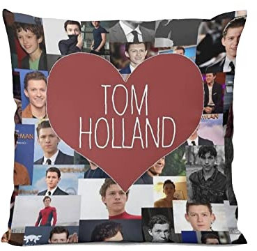 Sistger Home Decor Holland I Love Tom Kissenbezug, Cartoon-Überwurf, dekorativer Kissenbezug, 40,6 x 40,6 cm