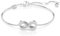 Swarovski Hyperbola Armband, Rhodiniertes Damenarmband mit Unendlichkeitssymbol und Strahlenden Klaren Swarovski Kristallen
