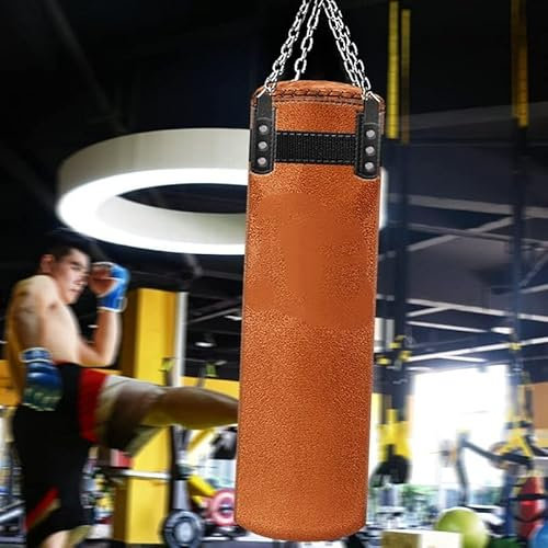 RaamKa Boxsack, Schwarz, 180 cm, Leder, PUNCHING_BAG, Muay Thai, Taekwondo, Erwachsener