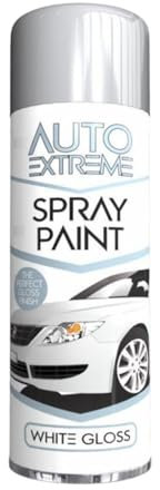 SDMAX All Purpose White Gloss Spray Paint, Gloss Finish, Suitable for Wood, Metal, Plastic, and, Glass Surface, Easy and Quick Spraying, Interior and Exterior Usage, 250ML (1 Pcs)