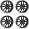 4x Borbet Felgen W 6.5x16 ET45 5x112 mistral anthracite glossy kompatibel mit VW Beetle Caddy Cross Touran e-Golf Eos Golf Jetta Passat Tiguan