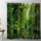 LB Tropenwald Duschvorhang 180x180cm Grüne Bäume Pflanzen in den Bergen Antischimmel Wasserdicht Badezimmer Vorhänge, Natur Polyester Stoff Bad Vorhang mit Haken
