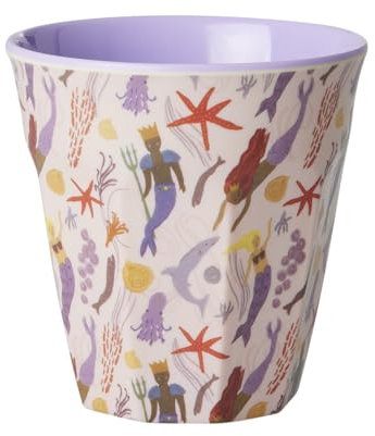 Rice Melamin Becher Medium - Mermaid Print - Kinderbecher Campingbecher Campinggeschirr Trinkbecher Melamingeschirr Bruchsicher BPA-frei 250ml