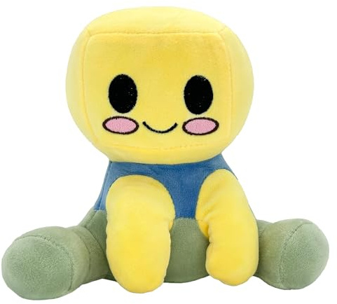 Gensly 7.8-inch Yellow Cartoon Plush Toy Smile Stuffed Doll for Game Fans Soft Cuddly Plushies Home Decoration