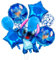 Heartsking Sti-tch Geburtstagsdeko, 9Pcs Kindergeburtstag Deko Karikatur Luftballons Geburtstag Set, Kindergeburtstag Blau Folienballon, Geburtstag Party Deko für Junge und Mädchen