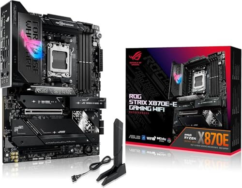 ASUS ROG Strix X870E-E Gaming Scheda madre WiFi, AMD Socket AM5 per processori desktop AMD Ryzen serie 9000, 8000 e 7000