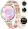 LIGE Smart Watches for Women(Answer/Make Calls),1.19 AMOLED Screen Always-on Display Women Smartwatch for Android iOS with Heart Rate,Calorie Tracker 100+ Sports Modes Ladies Smart Watch Glod