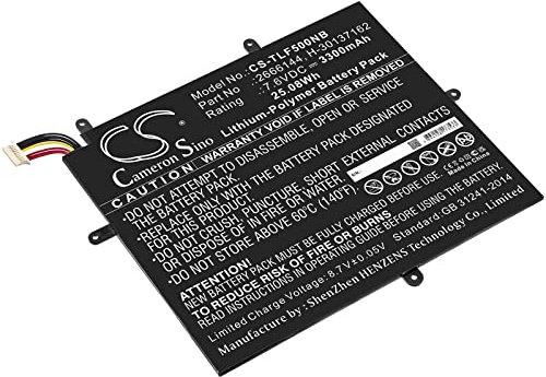 Cameron Sino 3300 mAh Replacement Battery for Jumper Ezbook X1, MaxBook Y11 H1M6, Teclast F5