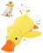 Hshenjhu Anti Stress Ente Hundespielzeug, Unzerstörbares Hundespielzeug, Quietschspielzeug Hund Kuscheltier für Hunde, Hundespielzeug Quietschend, Dog Toys für Breeds, kleine, mittlere, große Hunde