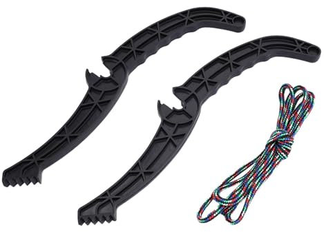 Folpus 1 Paar Ski Schlitten Bremsbeläge Handbremse rutsch Feste Zubehör Profession Elle Teile Ersatz Ski Schlitze für Outdoor Sport Skifahren