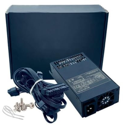 Nsssunnre Fuente de Alimentación Modular ATX de 500 W, Fuente de Alimentación con Módulo Flex y Bajo de Ruido para Chasis de Computadora Pequeños de 1U (Flex ITX)