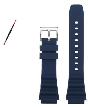 BPBZUTUMDZ Bracelet de montre en caoutchouc de Silicone adapté for SEIKO NO.5 Prospex SRPD63K1 SRPD79 SRPE31 20mm 22mm noir vert rouge Orange bleu bracelet de montre for hommes(Blue-S pin,20mm)