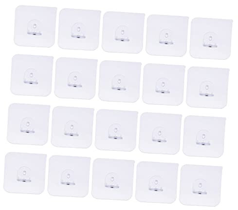 Holibanna 50 piezas Soporte de Estantería sin Taladrar de Clavos Adhesivos para Divisiones de Armario Ajustables y Duraderos Fáciles de Instalar Muebles y Estantes
