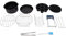 Sartenes de freidora de aire accesorios para hornear fácilmente de acero inoxidable acero inoxidable (20 cm)