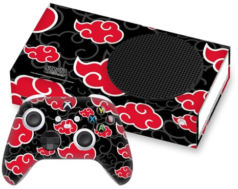 Head Case Designs Offizielle Naruto Shippuden Akatsuki Ikonisch Vinyl Haut Gaming Aufkleber kompatibel mit Xbox Series S Console and Controller Bundle