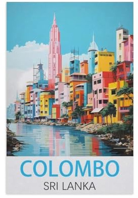 Jigsaw Puzzle 1000 Pieces，Colombo Sri Lanka，Wood Children Toys Decompression Game（38x52cm）-FO39