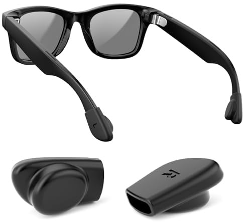 HanCenDa Patillas para gafas Meta Ray-Ban, accesorios para gafas, compatibles con Ray-Ban Meta Wayfarer/Skyler/Headliner Gen 2, soportes de silicona elásticos antideslizantes para gafas de sol