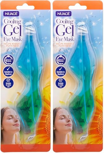 Nuage Cooling Gel Eye Mask, Quick Cooling (Pack of 2)