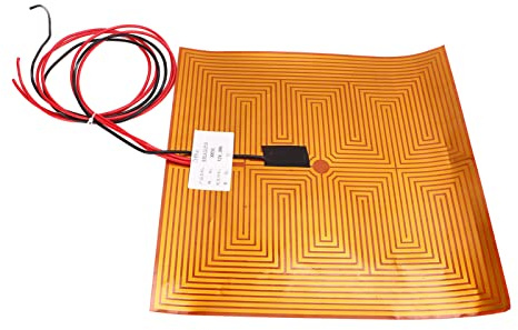 Sonew Heating Pad Fast Efficient Strong Adhesive Heating Film for 3D Printer 300 X 300mm Thermistor 24V 250W (DC12V 400W)