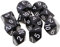 Sharplace 10 Stück DND Würfel für Rollenspiele, Polyedrische Würfel Dungeon and Dragons, Tischspielwürfel, 16 mm Acrylwürfel Puzzle Brettspielwürfel für Pathfinder DND RPG MTG D&D D10, Schwarz