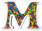 DecoPorex Lettre M en polystyrène pour bonbons 20 cm de hauteur/2 cm de profondeur