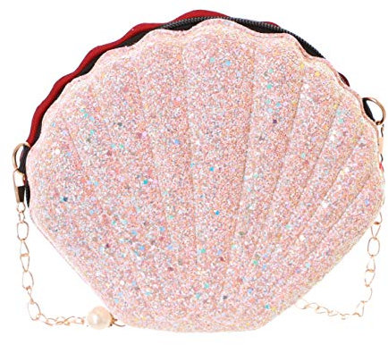 Kawaii-Story LB-180-1 Rosa Muschel Glitzer Metallic Hologram Party Tasche Lolita Pastel