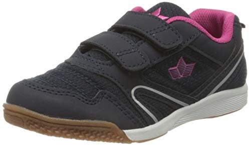 Lico BOULDER V Unisex Kinder Hallenturnschuh, Marine/ Pink, 28 EU