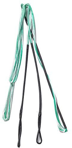 AMEYXGS Bogenschießen 60-70 Zoll Bogensehne Handgefertigte Ersatz-Bogensehne für traditionelles Recurve-Bogen-Langbogen-Zubehör (Cyan-blau und weiß, 70 Zoll)