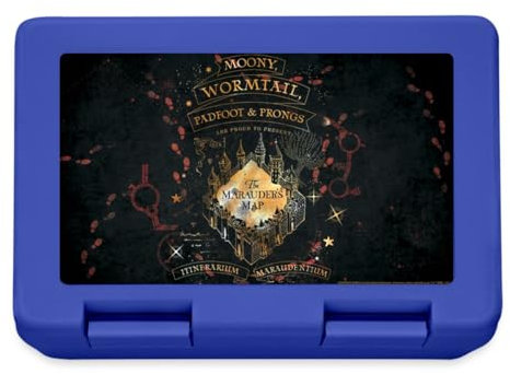Spreadshirt Harry Potter The Marauder's Map Rot Brotdose Lunchbox
