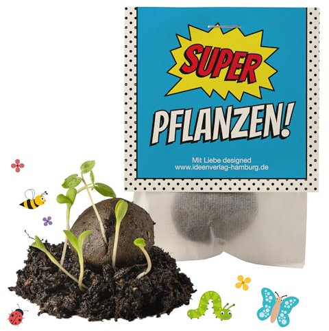 Ideenverlag HAMBURG 10x Superhelden Samenbomben Kindergeburtstag Superhelden Mitgebsel Superheldengeburtstag Geschenke Kleinigkeiten