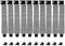 iYueMps 10Pack PCI Slot Cover 120mmx20mm Hard Steel Dust Filter Blanking Plate with Screws-Black