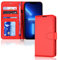 TECHGEAR iPhone 13 Pro Max Leather Wallet Case, Flip Protective Case Cover with Wallet Card Holder, Stand and Wrist Strap - Red PU Leather with Magnetic Closure Designed for iPhone 13 Pro Max 6.7