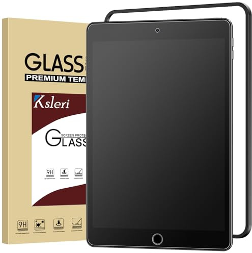 Ksleri Matte Schutzfolie für iPad 9./8./7. Generation (2021/2020/2019) | 9H Panzer Matt Glas Matte Displayschutz Folie, Anti Reflex & Anti-Fingerabdruck, Blendschutz, Einfache Installationshilfe